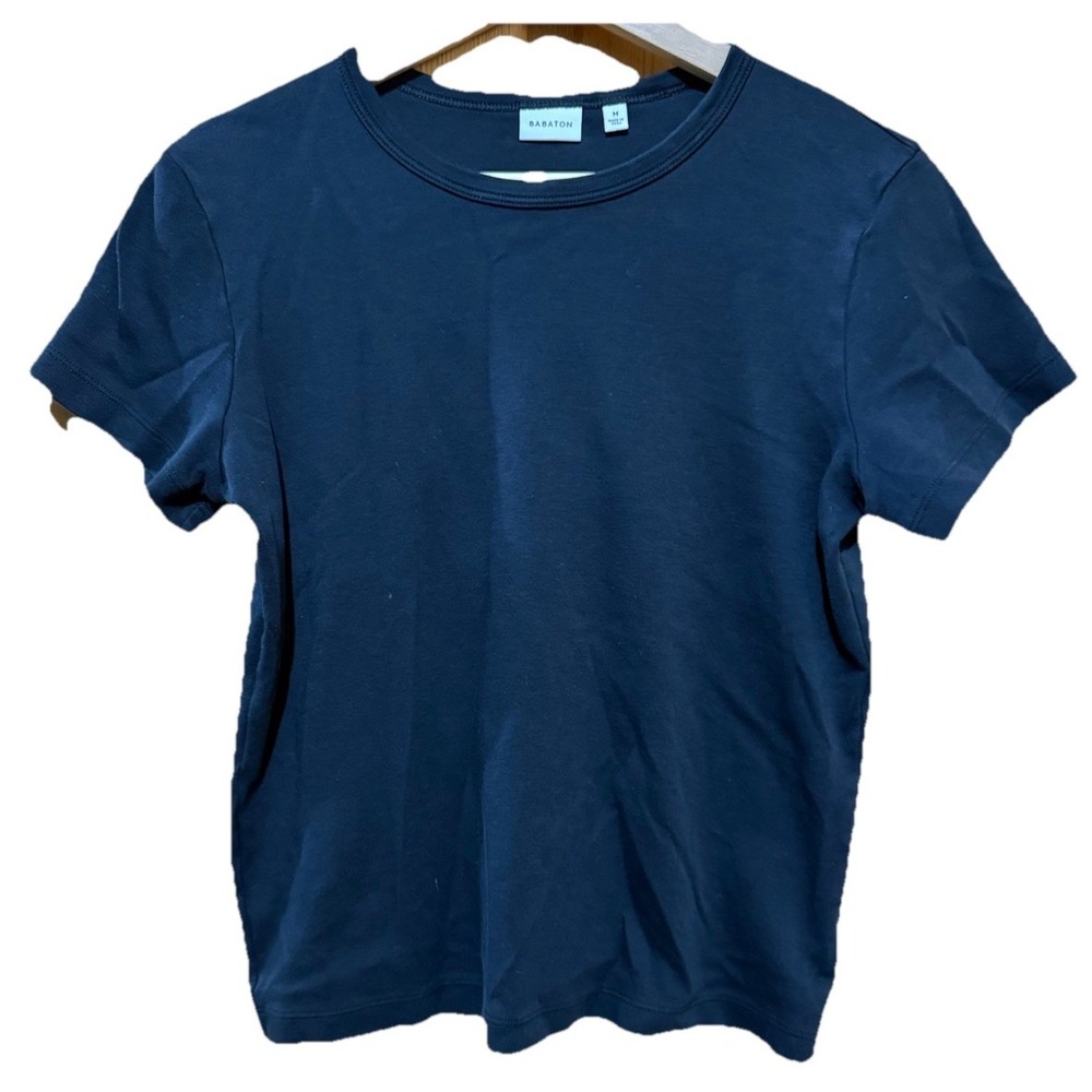 Babaton women's minimalist boxy black pocket t shirt oversized‎ relaxed medium